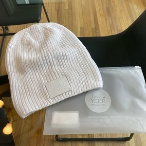 NEW - Love Your Melon White Monochrome Beanie